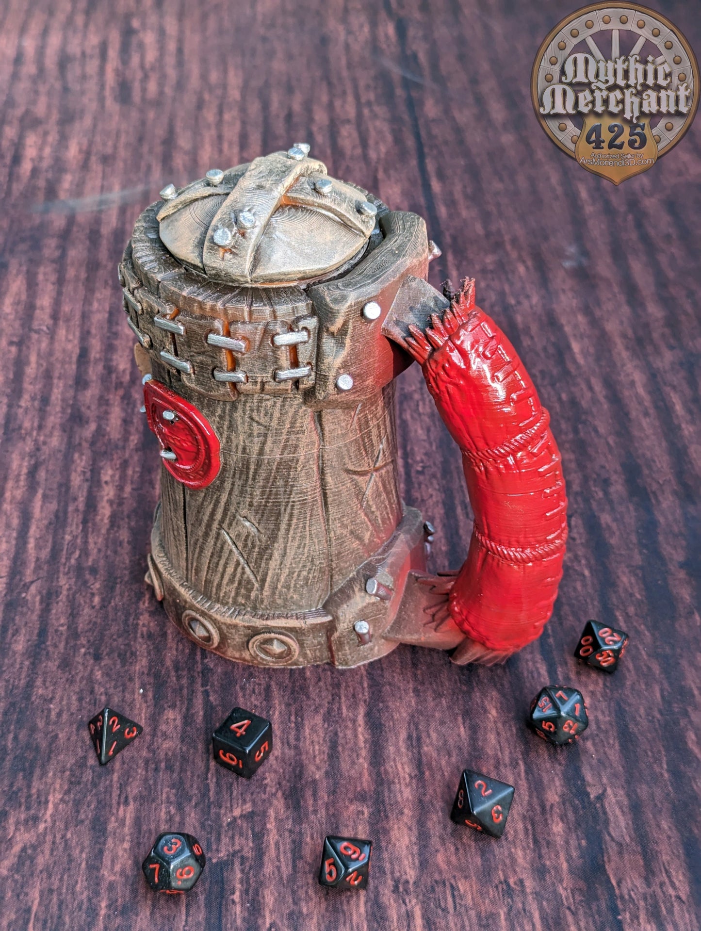 Orc 3D Printed Koozie | DnD Can Holder | RPG Stein | Table Coaster | Mythic Mugs by Ars Moriendi 3D - Embrace the Strength of the Orcs!!!