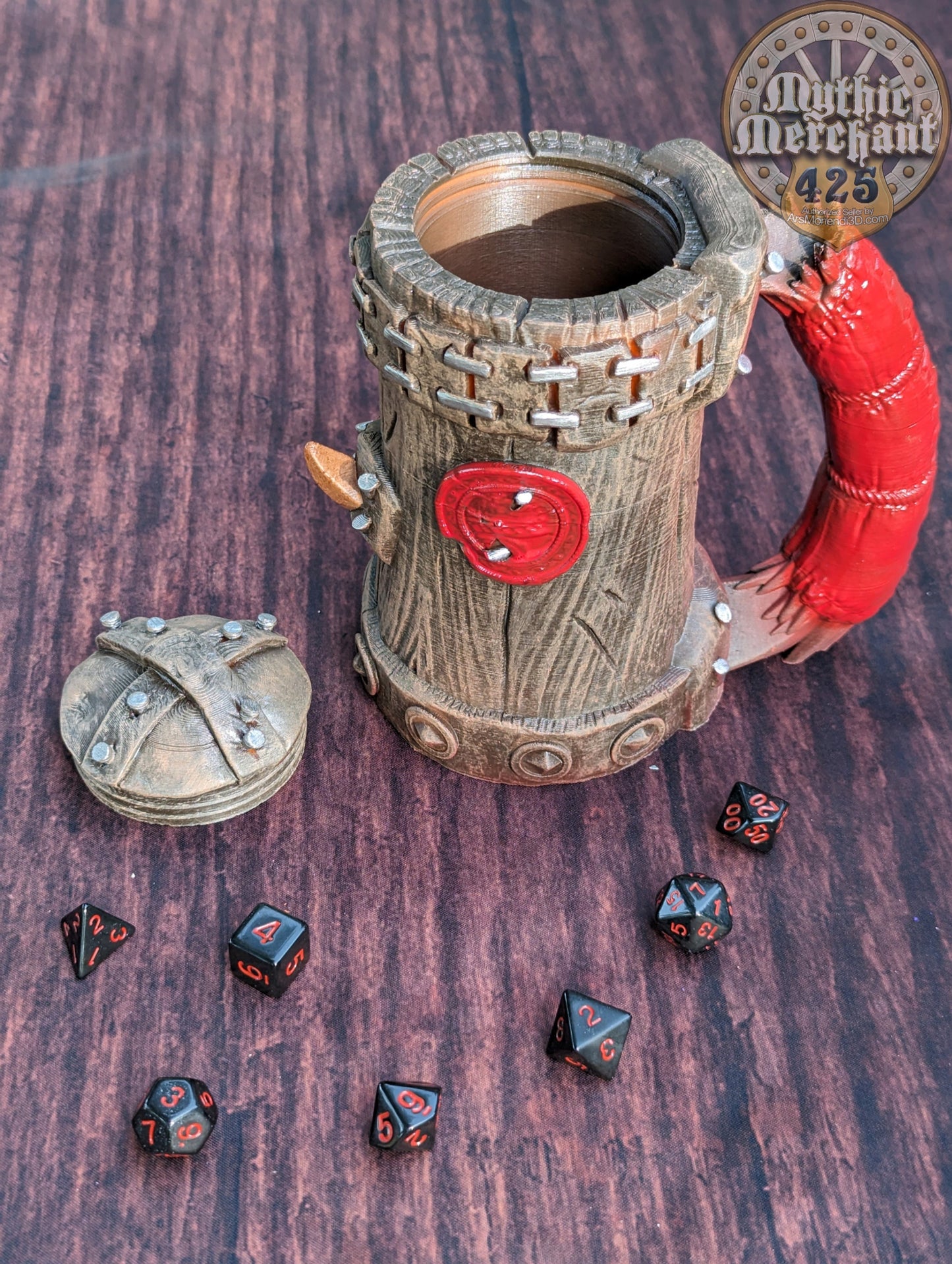Orc 3D Printed Koozie | DnD Can Holder | RPG Stein | Table Coaster | Mythic Mugs by Ars Moriendi 3D - Embrace the Strength of the Orcs!!!