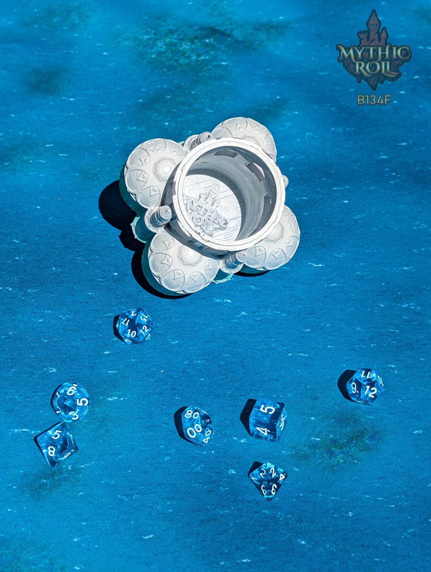 Siren 3D Printed Dice Vault - Mythic Roll Collection by Unchained Games | RPG Dice Jail | D20 Dice Box | - Enchanted Depths of Timeless Seas