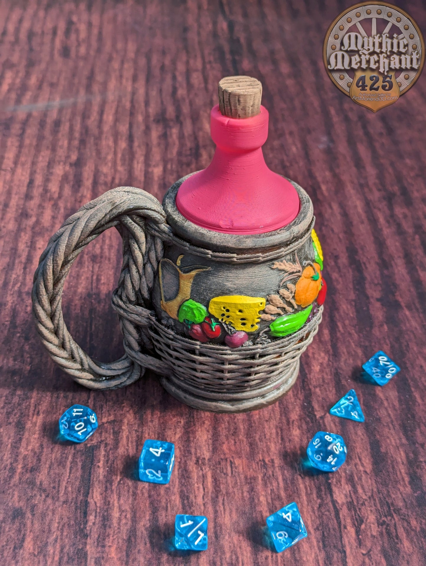 Halfling Hobbit 3D Printed Can Holder- Mythic Mugs Collection by Ars Moriendi 3D- Embark on a Hobbit's Journey!