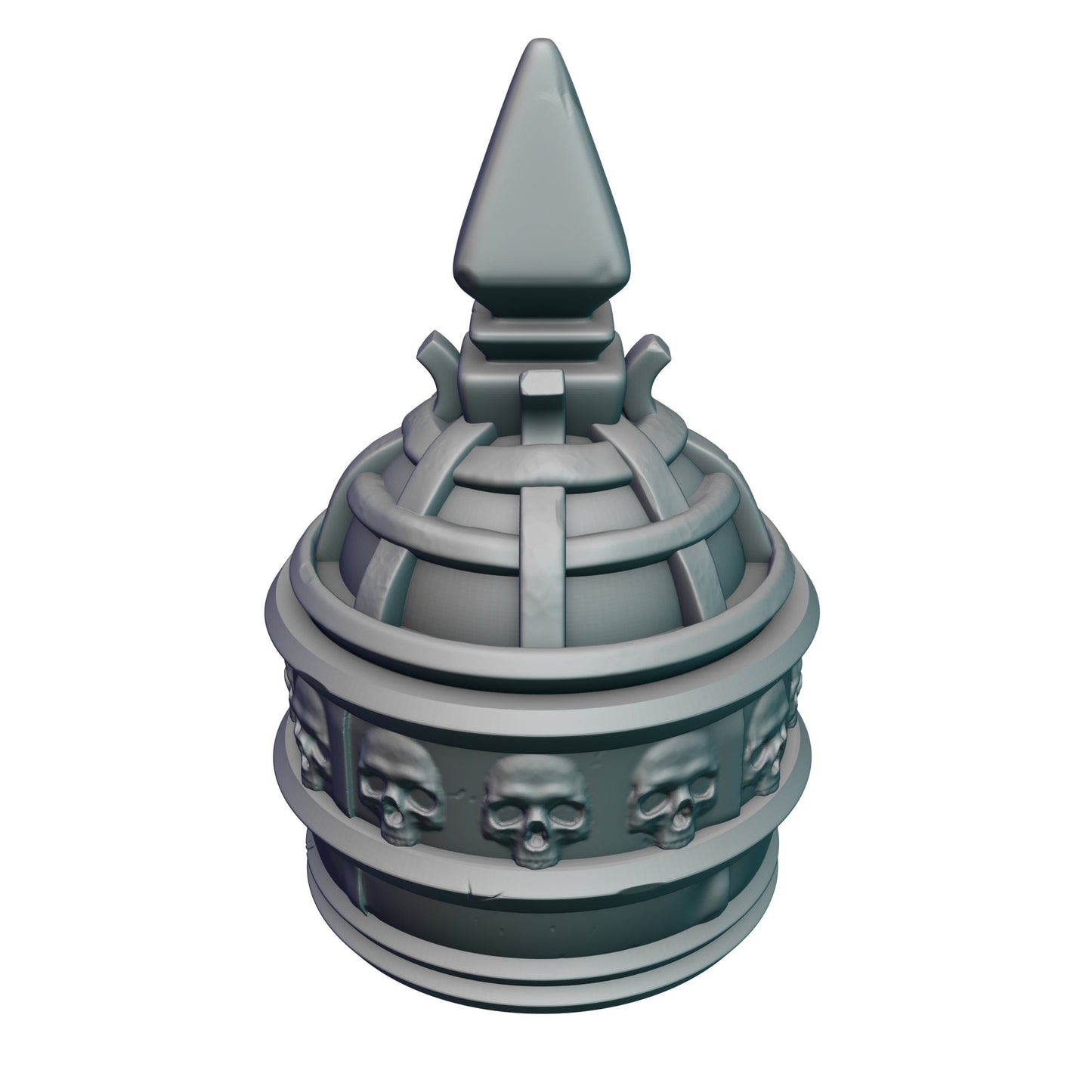 Necromancer 3D Printed Dice Jail | RPG Dice Vault | D20 Storage Box | Fantasy RPG Cosplay - Wargaming - Harness Dark Arts & Undying Spirits