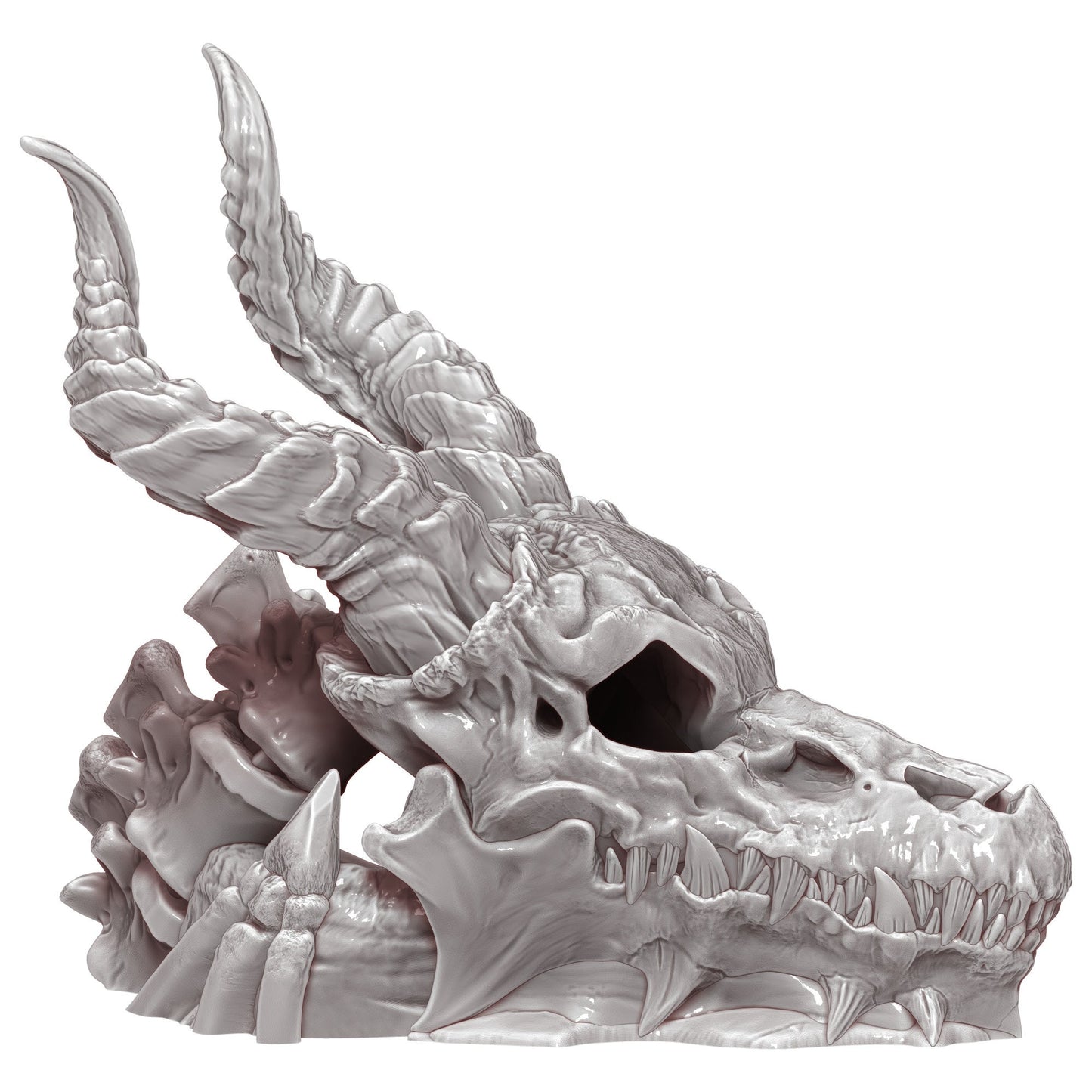 Dragon Skull 3D Printed Dice Tower - Mythic Roll Collection by Unchained Games | Dice Tray | D20 Dice Vault - Unearth Power Within the Skull