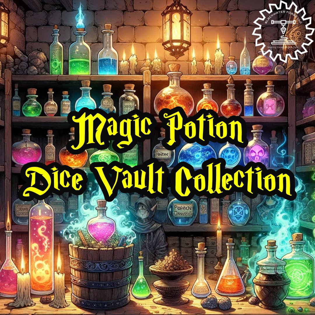 Magic Potion Dice Vault Collection at Blackwater Forge LLC