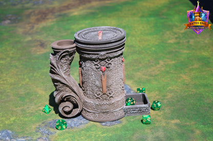Ranger 3D Printed RPG Dice Tower & Can Holder Combo: Fate's End Collection