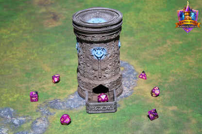 Sorcerer 3D Printed RPG Dice Tower & Can Holder Combo: Fate's End Collection