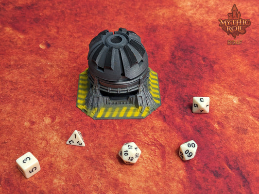 Habitat Space Capsule-SciFi-Cyberpunk Dice Box/Dice Jail/Dice Vault-Mythic Roll-Unchained Games