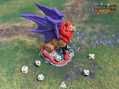 Manticore 3D Printed Dice Tower - Fate's End Collection - Embark on a journey of adventure!