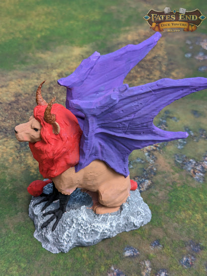 Manticore 3D Printed Dice Tower - Fate's End Collection - Embark on a journey of adventure!