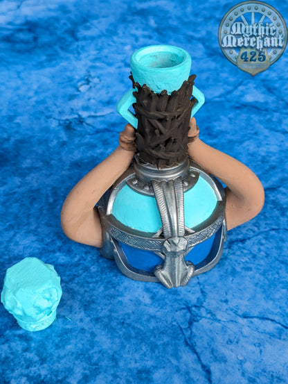 Frost Giant's Strength Potion 3D Printed Dice Jail | RPG Dice Vault | D20 Storage Box  | Wargaming - Player Gift - Embrace Icy Power!