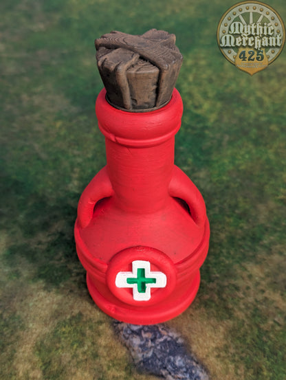 Health Potion 3D Printed Dice Jail | RPG Dice Vault | D20 Storage Box  | Player Gift - Guard Dice with Healing Magic!