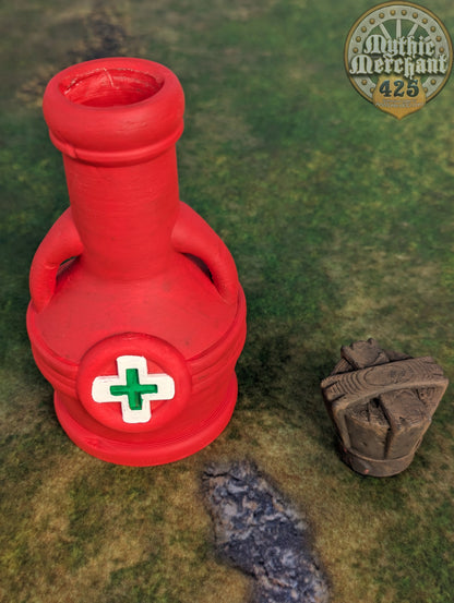 Health Potion 3D Printed Dice Jail | RPG Dice Vault | D20 Storage Box  | Player Gift - Guard Dice with Healing Magic!