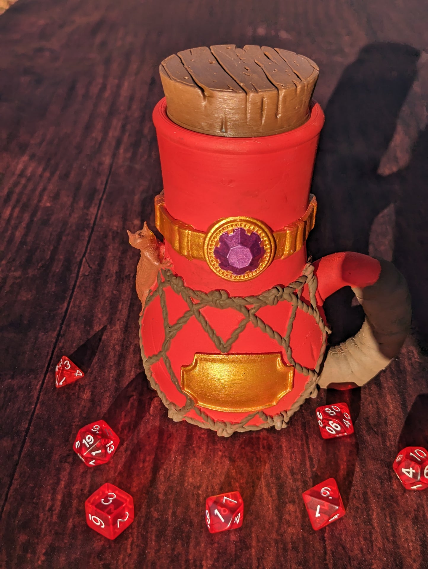 Wizard 3D Printed Mythic Mug Dice Vault & DnD Can Holder- Mythic Mugs- Ars Moriendi 3D - Unlock Arcane Wonders!