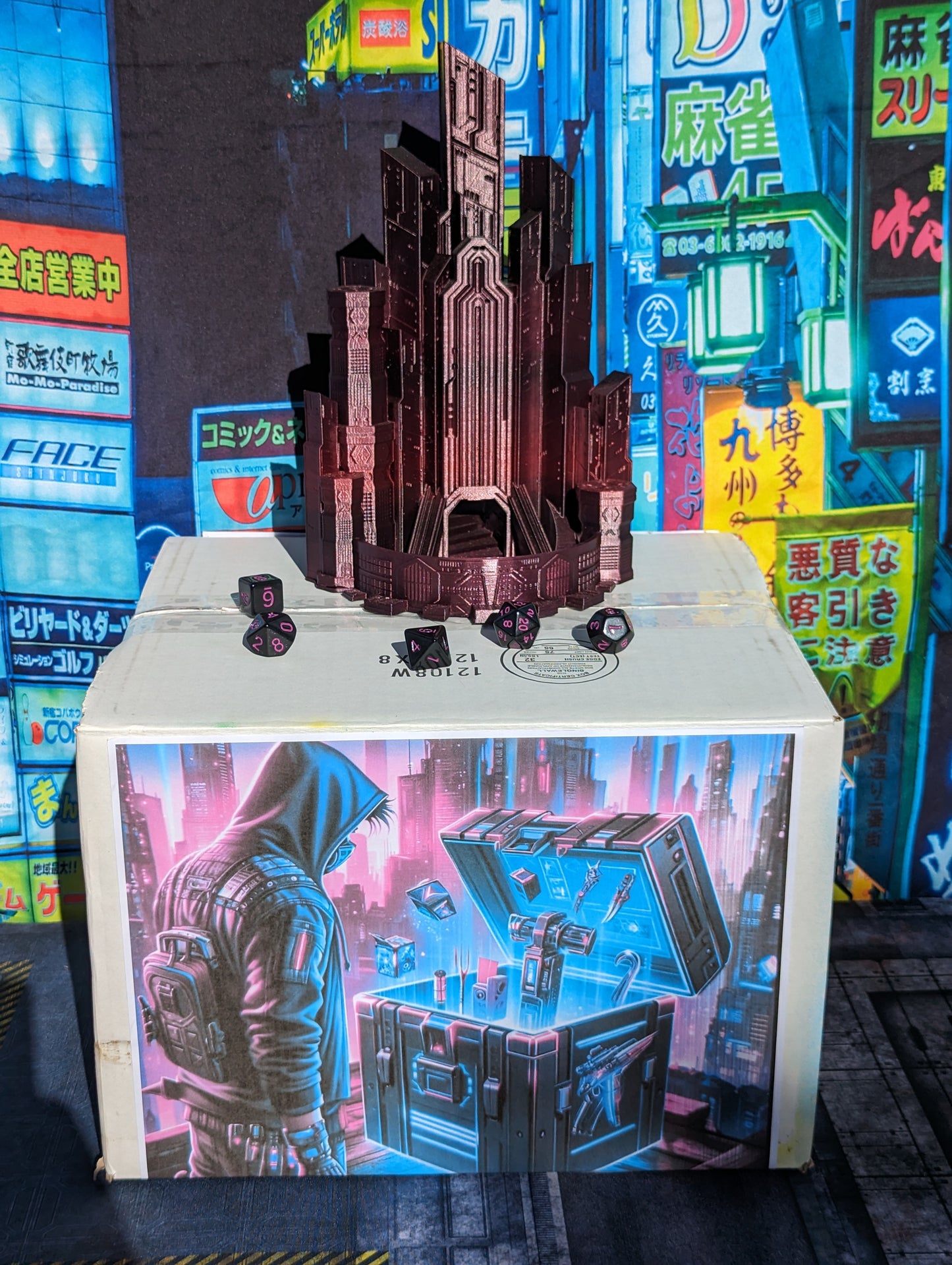 Cyberpunk Nexus Box| Cyberpunk Sci-Fi Mystery Loot Box | Dice Tower | RPG Dice Jail | DnD Can Holder | Player Gifts - Enter the Future!