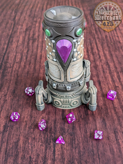Artificer Steampunk 3D Printed Can Holder - D&D Koozie - Stein Mug | RPG Dice Jail | D20 Dice Vault | Mythic Mugs by Ars Moriendi 3D