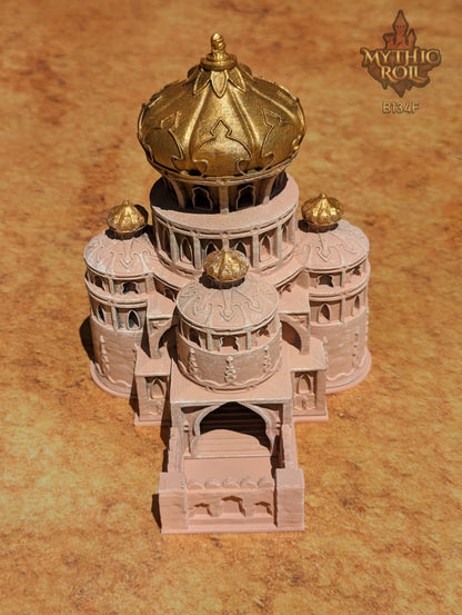 Al Qala 3D Printed Dice Tower by Unchained Games - Mythic Roll - Experience the Desert Warrior's Enigmatic Echoes with each roll!