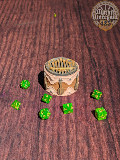 Bard Class 3D Printed Dice Jail | Table Coaster | D20 Dice Vault | DnD Player Gift | Mythic Mugs by Ars Moriendi 3D- Compose an Adventure!
