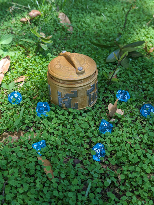 Monk 3D Printed Dice Jail | RPG Dice Vault | Mythic Mugs Collection by Ars Moriendi 3D- Channel Inner Peace with Every Roll!