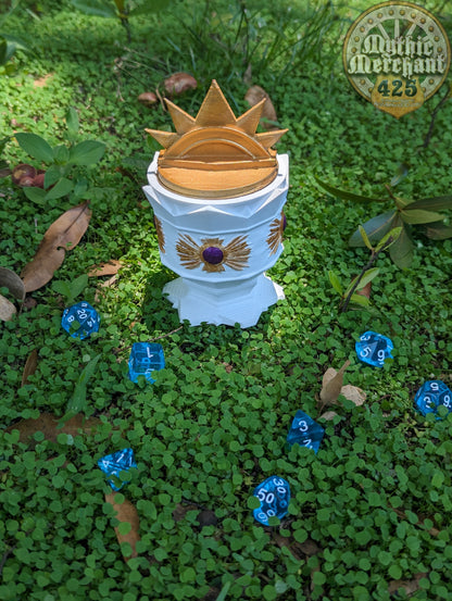 Paladin Class 3D Printed Dice Jail | RPG Dice Vault | D20 Storage Box- Uphold the Virtues of Light and Justice!