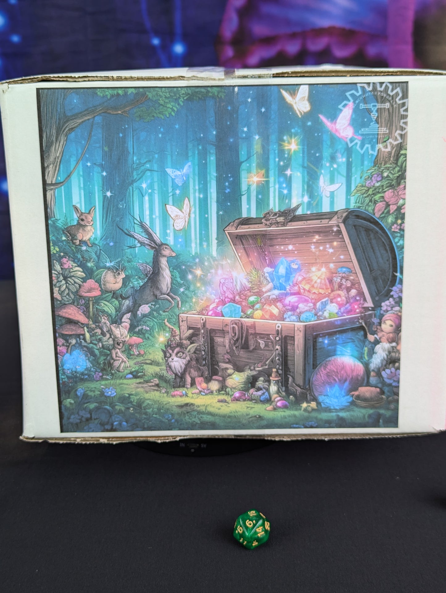 Enchanted Grove Gear Box| Enchanted Forest Mystery Loot Box | Dice Tower | RPG Dice Jail | DnD Can Holder | Player Gift- Discover the Magic!