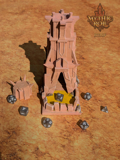 Ancient Monolith 3D Printed Dice Tower - Mythic Roll by Unchained Games - Step into a realm of primordial power!