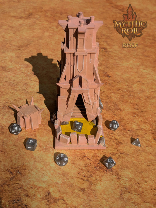 Ancient Monolith 3D Printed Dice Tower - Mythic Roll by Unchained Games - Step into a realm of primordial power!