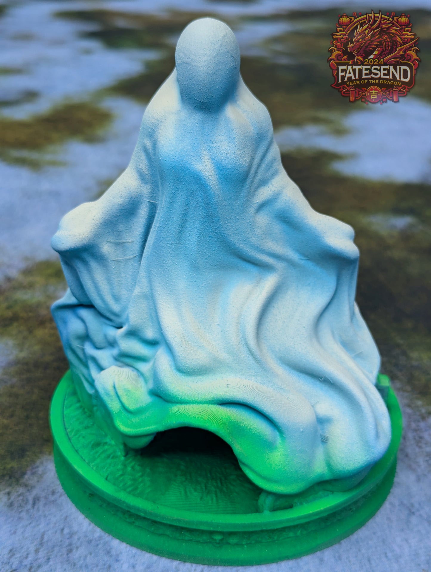 Ghost Spirit 3D Printed Dice Tower- Fate's End Collection - Kim Bolt | Tabletop RPG Gaming Cosplay