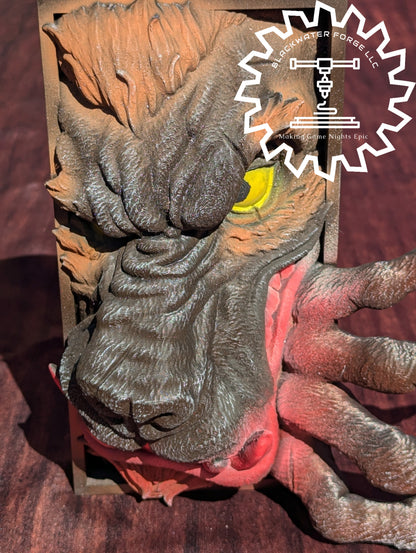 Werewolf Monster 3D Printed Book Nook- Miniatures of Madness- Unleash the Primal Power of the Night!