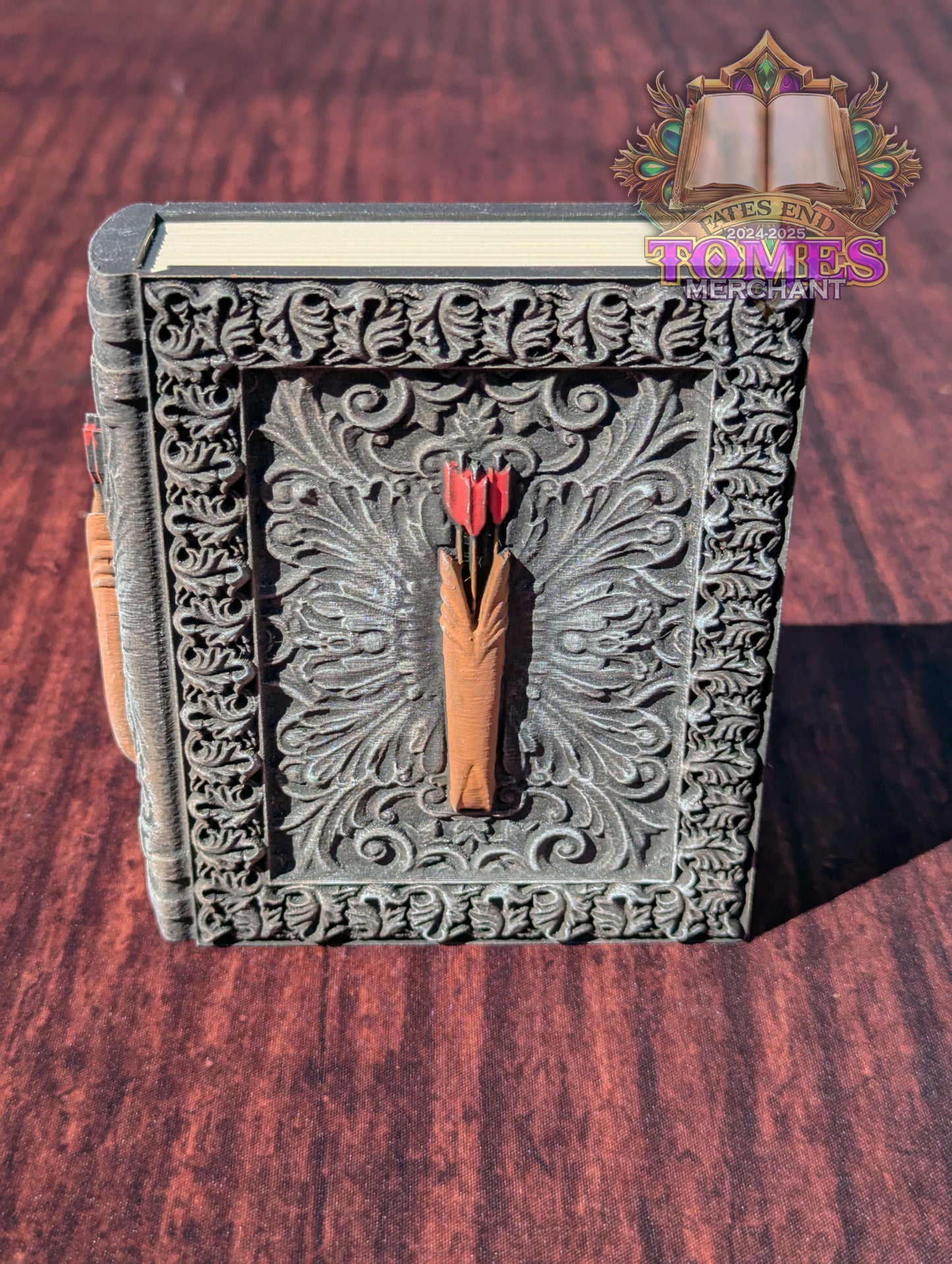 Ranger 3D Printed RPG Spell Book Tome: RPG Dice Tray, Tokens, & Card Storage