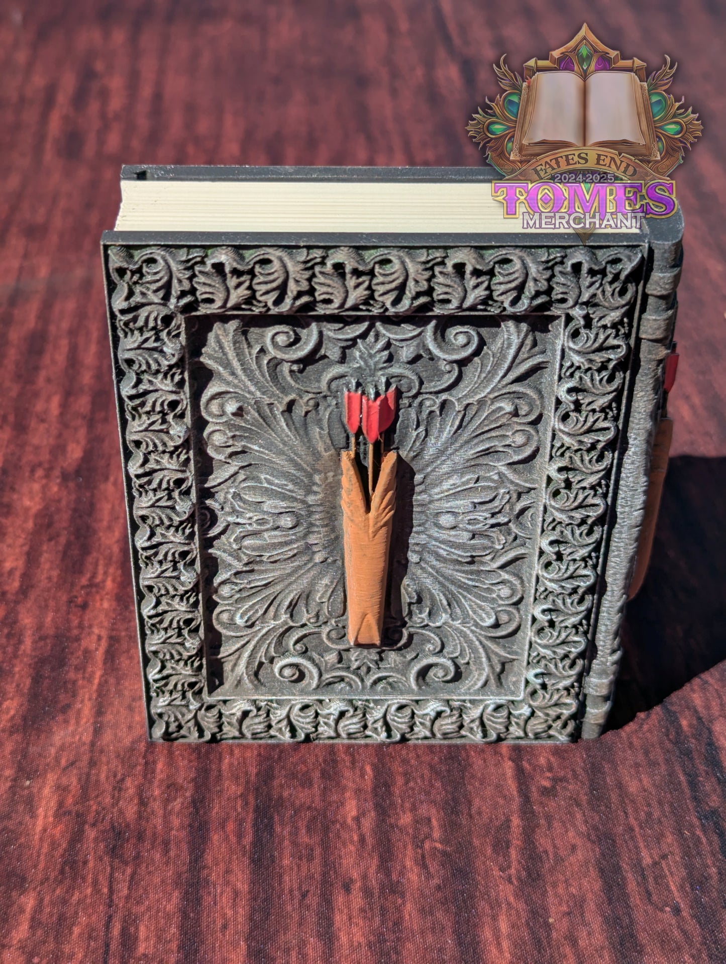 Ranger 3D Printed RPG Spell Book Tome: RPG Dice Tray, Tokens, & Card Storage