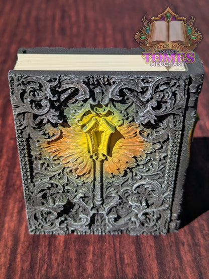 Cleric 3D Printed RPG Spell Book Tome: RPG Dice Tray, Tokens, & Card Storage