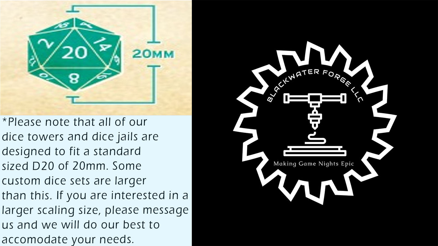 Warforged Steampunk 3D Printed Dice Tower - Fate's End Collection - Forge Rolls in the Crucible of Mechanized Might and Living Steel.