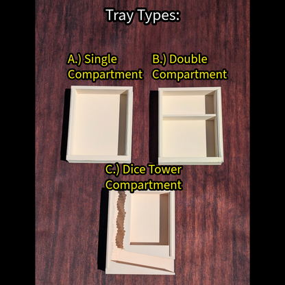 Artificer Steampunk 3D Printed RPG Spell Book Tome: RPG Dice Tray, Tokens, & Card Storage