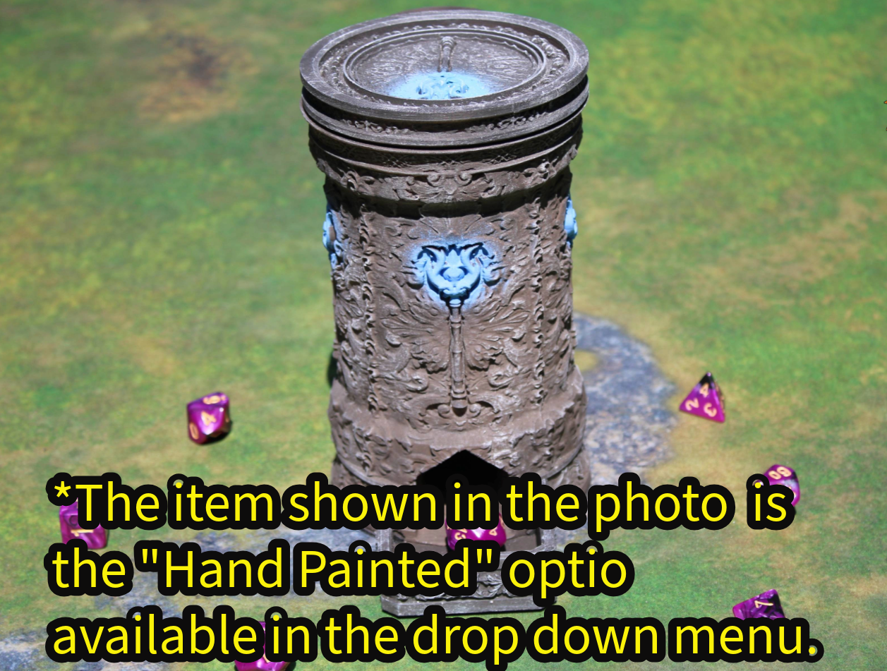 Sorcerer 3D Printed RPG Dice Tower & Can Holder Combo: Fate's End Collection