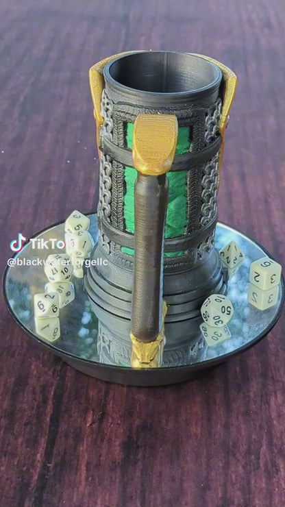 Fighter Class 3D Printed Dice Vault | Drink Koozie | Mug Stein | Tabletop RPG Gaming Fantasy Cosplay - Dungeons and Dragon DnD D&D Wargaming