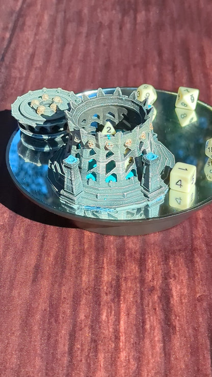 Necromancer Class 3D Printed Dice Jail | D20 Dice Vault | DnD Player Gift| Mythic Roll by Unchained Games - Are You Ready to Raise the Dead?