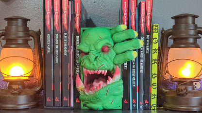 Orc Barbarian Monster 3D Printed Book Nook- Miniatures of Madness- Unleash the Apocalypse on your Bookshelf!