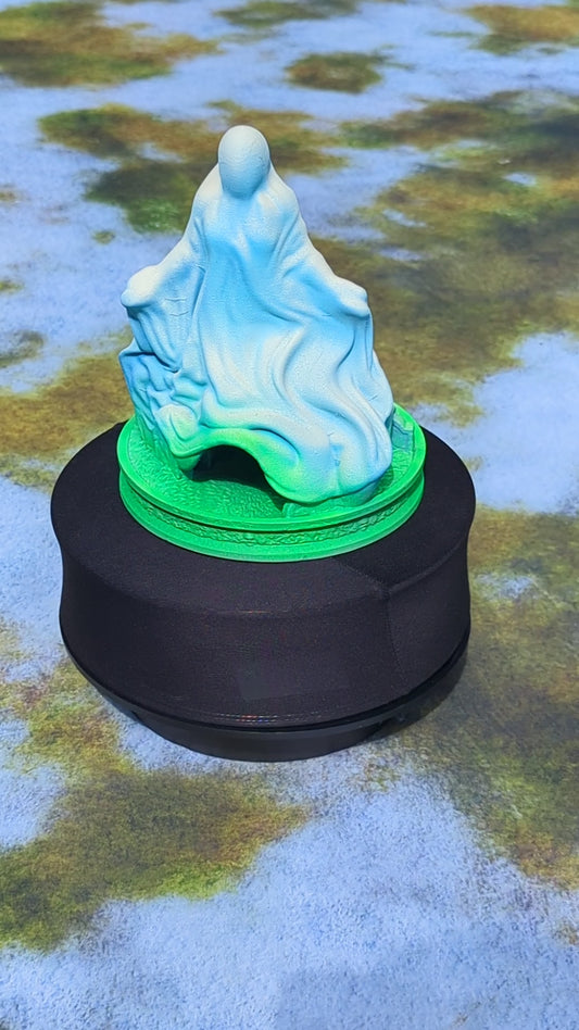 Ghost Spirit 3D Printed Dice Tower- Fate's End Collection - Kim Bolt | Tabletop RPG Gaming Cosplay