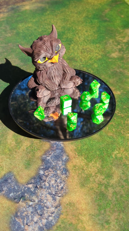 Owlbear Cub 3D Printed Dice Jail | RPG Dice Vault | D20 Storage Box | Wargaming - Player Gift - Nurture Your Dice with the Owlbear Cub!