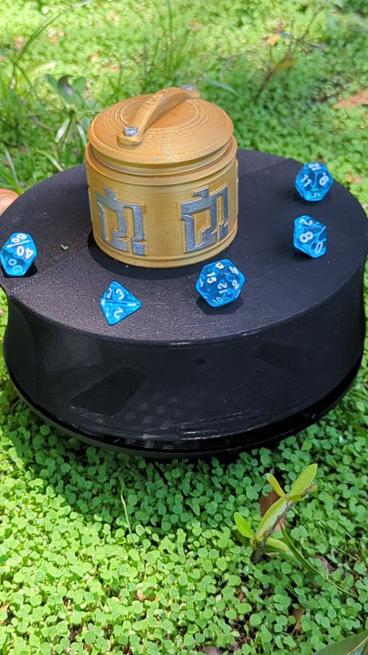 Monk 3D Printed Dice Jail | RPG Dice Vault | Mythic Mugs Collection by Ars Moriendi 3D- Channel Inner Peace with Every Roll!