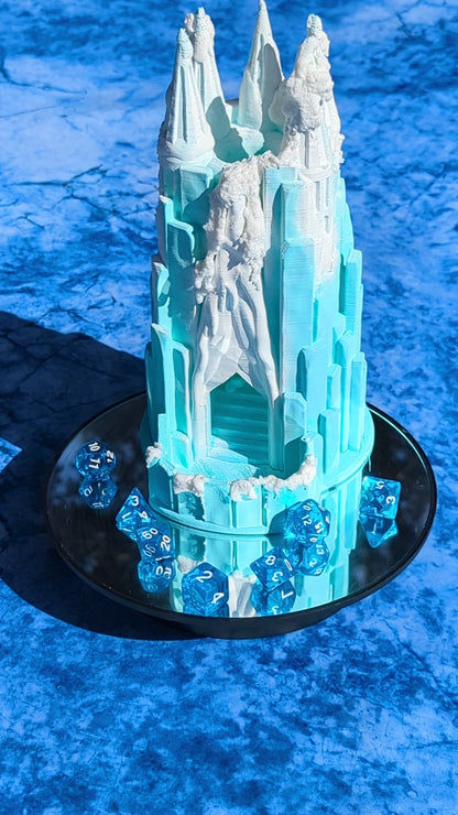 Frost Giant 3D Printed Dice Tower - Mythic Roll Collection by Unchained Games - Unleash the Frozen Might of the Frost Giants!