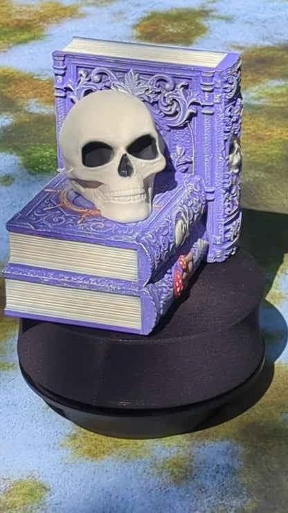 Gothic Book End Set with Skulls- Fate's End Collection by Kim Bolt - Fantasy Decor - Decorate your bookshelf with Dark Fantasy Aesthetic!