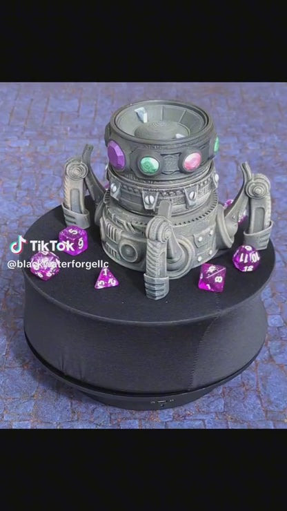 Artificer Class 3D Printed RPG Dice Jail | Dice Vault | D20 Dice Box | Steampunk Cosplay | Mythic Mugs- Rolling with Ingenious Style!