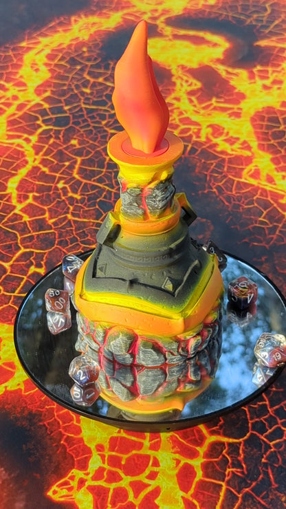 Fire Giant's Strength Potion 3D Printed Dice Jail | RPG Dice Vault | D20 Storage Box- Channel Molten Might!