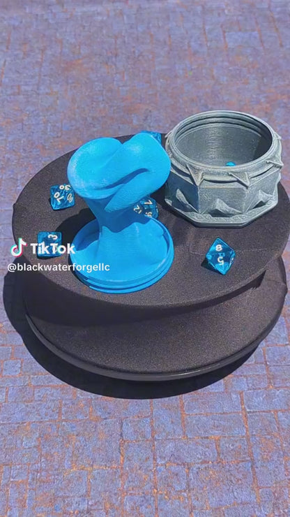 Sorcerer Class 3D Printed Dice Jail | Dice Vault | D20 Storage Box  | Wizard Cosplay - Player Gift - Channel Arcane Power & Mystical Rolls!