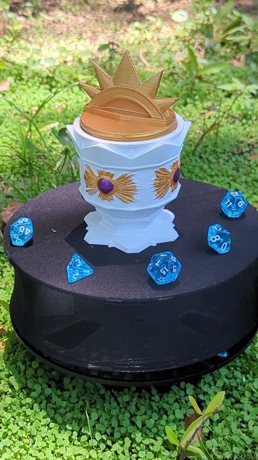 Paladin Class 3D Printed Dice Jail | RPG Dice Vault | D20 Storage Box- Uphold the Virtues of Light and Justice!