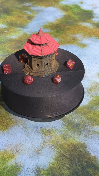 Samurai Warrior Chinshi-Shizuka 3D Printed Dice Jail | RPG Dice Vault | D20 Storage Box | Player Gift Mythic Roll by Unchained Games