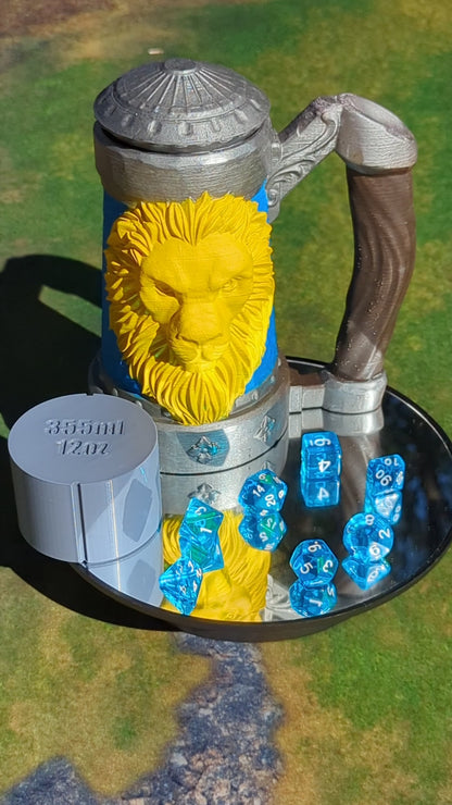 Lion's Brew Mythic Mug Dice Vault & Can Holder- Mythic Mugs- Ars Moriendi 3D