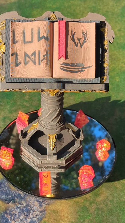 Magic Spell Book Tome 3D Printed Dice Tower - Fate's End Furhaven Collection - Unlock the Arcane Secrets of the Magic Tome!