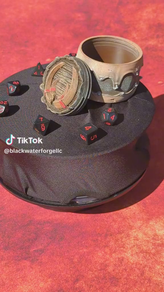 Barbarian 3D Printed D20 Dice Vault | Table Coaster & Dice Jail | DnD Player Gift | Mythic Mugs by Ars Moriendi 3D - Unleash the fury!