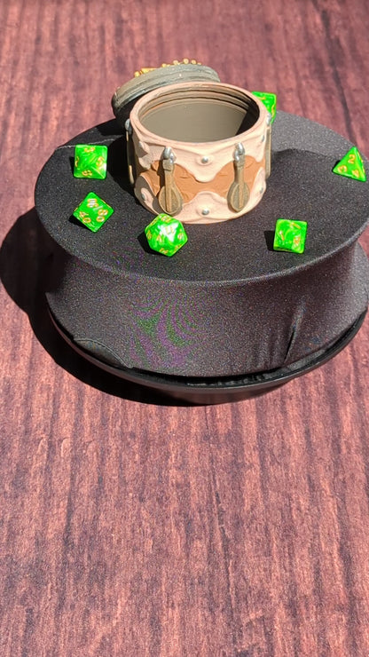 Bard Class 3D Printed Dice Jail | Table Coaster | D20 Dice Vault | DnD Player Gift | Mythic Mugs by Ars Moriendi 3D- Compose an Adventure!